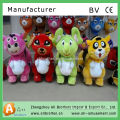 2014 china animal plush toy plush electric toy car for kids